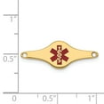 thumbnail image 2 of Assiette d'Identification en Or Jaune 14K pour Bijoux Médicaux, 2 of 2