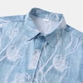 thumbnail image 5 of ALLLIST Hawaiian Shirts for Men Collared Short Sleeve Big And Tall Button Down Shirts Blue Casual Mens Clothes, 5 of 9