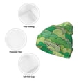 thumbnail image 3 of Gaeub Crocodile And Bush Print Unisex Knitted Hat,Warm Winter Beanie,Unisex Fashion Knit Cuffed Cap,Ski Hat for Men and Women, 3 of 6