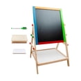 thumbnail image 4 of Caballete para niños, caballete de pie de madera, juego de tablero de dibujo con ajuste , doble cara, 4 Uds. 4 PIEZAS Soledad Caballete para niños, 4 of 7