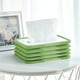 thumbnail image 1 of Caja dispensadora de pañuelos de silicona con presión automática hacia abajo | Dispensador moderno para sala o comedor | Silicona duradera y fácil de limpiar | 20x13.5x11 cm | Azul, blanco, verde, 1 of 6