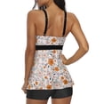 thumbnail image 3 of Bañador Tankini Zando 2025 para mujer con forma de flor naranja, talla L, 3 of 4