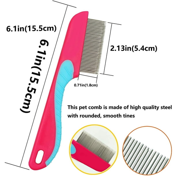 Metal cat best sale grooming comb