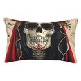 thumbnail image 1 of Balery Gothic Skull With Roses Funda de Cojín Estampada, Regalos para Mujeres, Regalos de Amor para Ella, Regalos para Novia o Esposa, Funda de Almohada-20"x30", 1 of 6