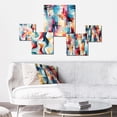 thumbnail image 2 of Designart "Muted Urban Palette III" Geometric Wall Art Set Of 5 - Multicolor Modern Wall Living Room Decor Set, 2 of 6