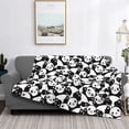 thumbnail image 2 of Fotbe Seamless Pattern Cute Panda Manta de Franela con Estampado, Manta Ultrasuave para Cama, Sofá, Auto, Hipoalergénica y Antibolitas-40"x30", 2 of 6
