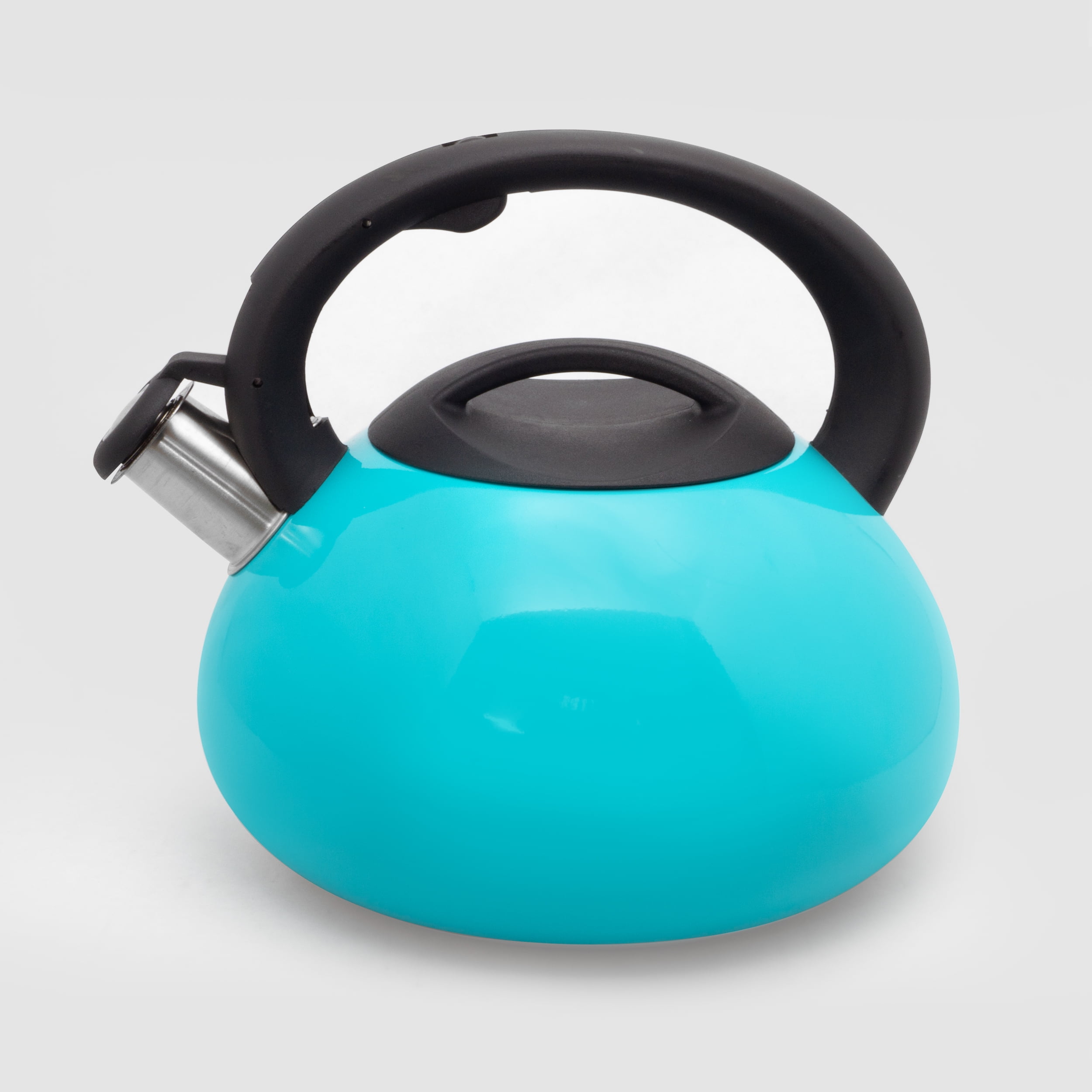 TEAL WHISTLING TEA KETTLE 3 QT STAINLESS STEEL W/TRIGGER Walmart