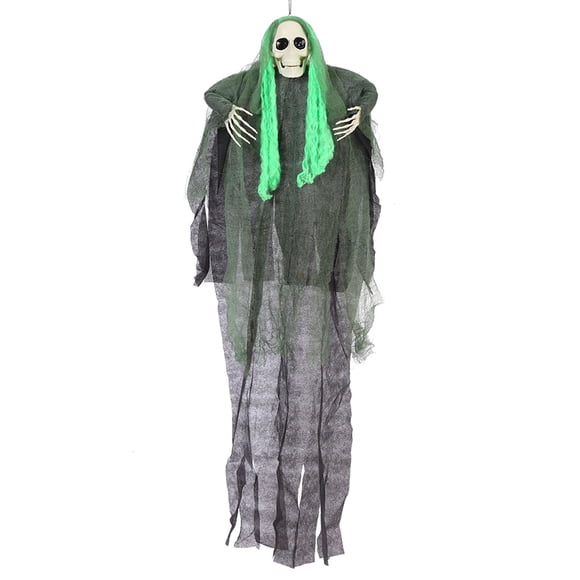Halloween Outdoor Decorations - Large Grim Hanging Skeleton Yard Stakes for Garden and Patio Display