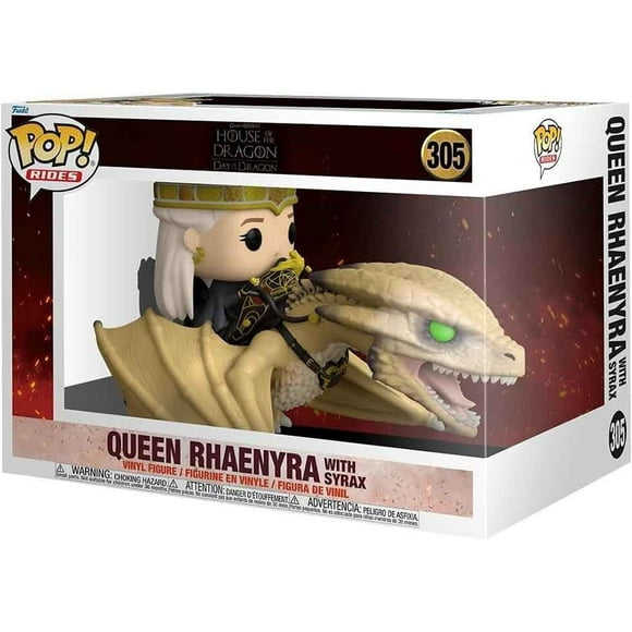 Pop Television House of The Dragon 3.75 Inch Action Figure Deluxe - Queen Rhaenyra with Syrax #305