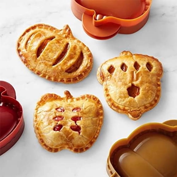 Dough Presser Pocket，Mini Pie Molds,One-Handed Cookie Maker, 3 Shape Christmas Handmade Pie Molds