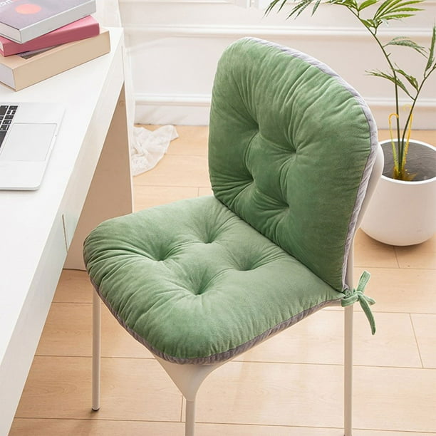 Cojín de suelo capitoné para oficina en casa y sala de estar - Cojín transpirable para silla reclinable y tatami con soporte acolchado Aestivo | Verde claro | AESTIVO