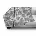 thumbnail image 3 of Hamsa Soft Flannel Fleece Throw Blanket, Protection from Devil Eye Pattern Yoga Mandala Art, Cozy Plush for Indoor and Outdoor Use, 70" x 90", Black White, by Ambesonne, 3 of 6