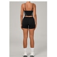 thumbnail image 5 of SKQIT 2 Piece Workout Sets for Women Spaghetti Straps Color Block Tank Top High Waist Booty Lifting Shorts Yoga Outfits, 5 of 7