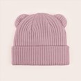 thumbnail image 6 of 3-36 Months Baby to Toddler Beanie Solid Hats Kids Cute Knitted Cuffed Hats for Boys Girls Infant Baby Winter Hat, 6 of 8