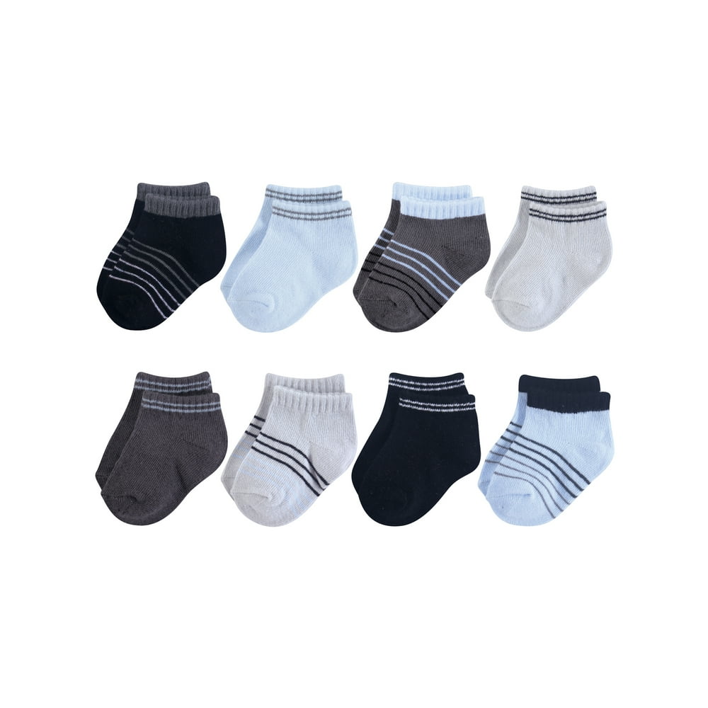 Hudson Baby No Show Sock 8pk (Baby Boys)