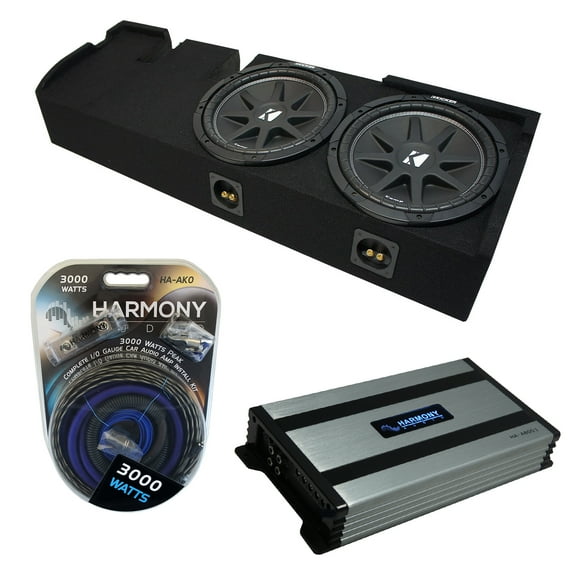 01-03 Ford F-150 Super Crew Truck Kicker Comp C10 Dual 10" Sub Box HA-A800.1