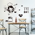 thumbnail image 2 of Sywqhk Lovely Chef patrón pared pegatina impermeable extraíble calcomanía cocina decoración Sywqhk Para estrenar, 2 of 9