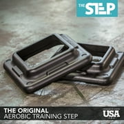 The Step Original Health Club Aerobic Step Risers in Black/Gray for Use with The Step Aerobic Platform