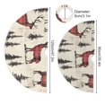 thumbnail image 5 of Yayeee Christmas Tree Skirt 35 inches for Xmas Tree Holiday Party Decoration, Plaid Deer, 5 of 6