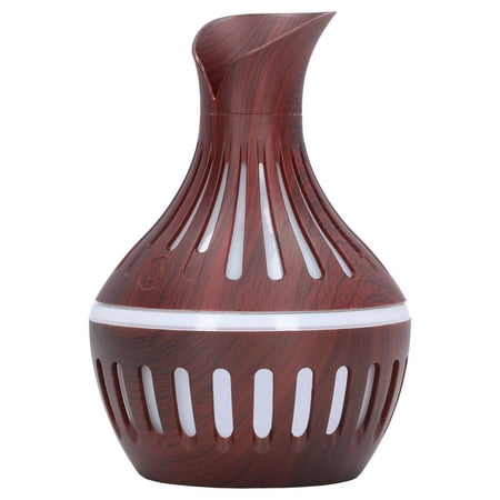 

Mini Aroma Diffuser Wood Grain Humidifier 300ml 7 Colors LED Waterless Auto Shut Down For Bedroom For Home