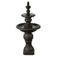 thumbnail image 5 of Teamson Home 2-Tier Classic Pedestal Outdoor Water Fountain–Shallow Basin with Adjustable Flow & Electric Pump, Dark Gray, 5 of 12