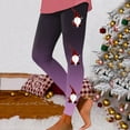 thumbnail image 1 of MKLEKYY Leggings deportivos para mujer, leggings de entrenamiento, pantalones con estampado navideño de bloques de color, leggings elásticos suaves 179, 1 of 4
