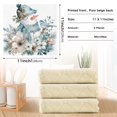 thumbnail image 3 of 6PCS Dish Towels and Dish Cloths Reuseable Dishcloths Sets for Washing Dishes, Cooking, Baking Size 11" x 11" Snowman with Flowers Bird, 3 of 9