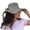 Grey w Bow, variant on SILVERFEVER Women Summer Floppy Hat Wide Brim UV Sunblock UPF 50 Fits All