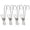 Silver B, variant on Stainless Steel Clothes Pins with Hooks Laundry Clips for Hanging Socks Underwear Towels and Photos Windproof Multi-Purpose Metal Spring Clamps
