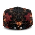 thumbnail image 3 of FUIALDOLG Soft Newsboy Hat, Halloween Autumn Maple Leaf Polyester Lightweight Windproof Beret Hat for Business Trip Hiking Outdoor, 3 of 4