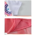 thumbnail image 5 of Emy Dola Toddler Girl's Casual Short Sleeve Tutu Skater Princess Tulle Dress 2-7T Kids Easter Party Dresses - 1Pcs Sunflower, 5 of 6