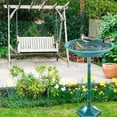 thumbnail image 6 of Bird Bath for Outside with Pedestal, Vintage Freestanding Garden  Birdbaths & Birdfeeder, Birdbaths Bowl Bird Baths for Outdoors Yard Garden Lawn Decor, Upgrade Dual-use Base, 6 of 12