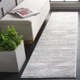 thumbnail image 2 of SAFAVIEH Lagoon Jarred Diamond Runner Rug, Grey/Dark Grey, 2'2" x 8', 2 of 9