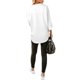 thumbnail image 3 of Txlixc Blusa vaquera de moda femenina, solapa de color sólido, botón de manga larga, blusa vaquera suelta Txlixc moda, 3 of 9