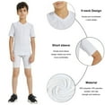 thumbnail image 3 of LANBAOSI 2 Pack Boys Athletic Cool Dry Compression Short Sleeve T Shirts Size 7, 3 of 7