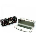 thumbnail image 3 of 4 Pcs Ladies Floral Lipstick Case Holder with Mirror, Cosmetic Storage Kit Makeup Travel Cases Organizer Bag for Purse, 3 of 5