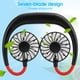 thumbnail image 3 of Ventilador Portátil con Banda para el Cuello Doble Recargable por USB Estilo Perezoso para Colgar en el Cuello 3 Velocidades para Viajes y Hogar ANGGREK Otros, 3 of 8