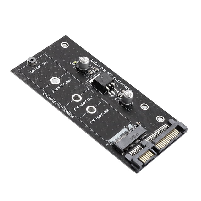 Tarjeta Adaptadora M.2 Ngff A, Tarjeta Elevadora M. 2 Ngff SSD A DE 22 Pines para Windord XP/Vista/7/8/10 DE 32 Bits/64 Bits/Para Mac/