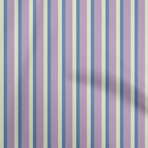 oneOone Viscose Jersey Lavender Fabric Stripes Dress Material Fabric Print Fabric By The Yard 60 Inch Wide