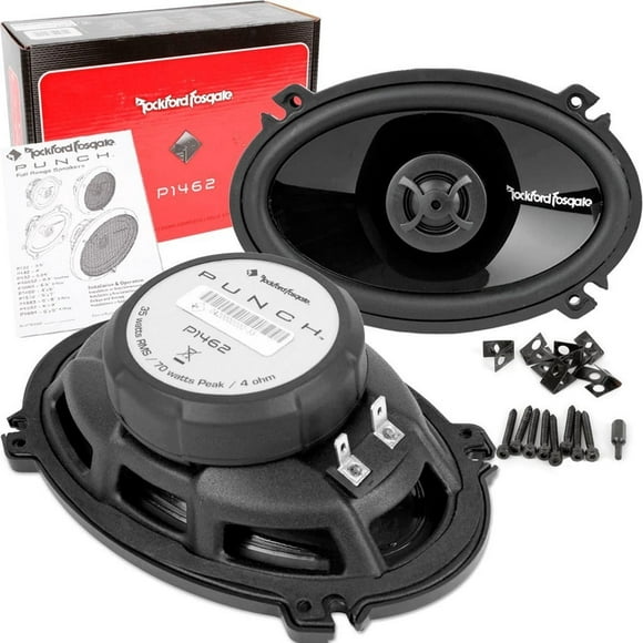 Bocinas Coaxiales Full-Range Rockford Fosgate P1462 70 Watts 4x6 Pulgadas 4 Ohms 2 Vías Rockford Fosgate P1462
