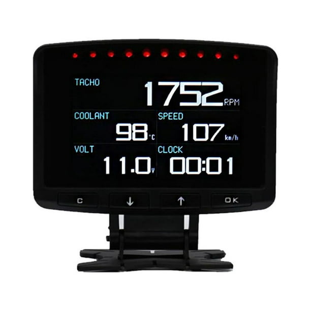 Car OBD2 Digital Speedometer Meter Overspeed Alarm Oil Temp Engine ...