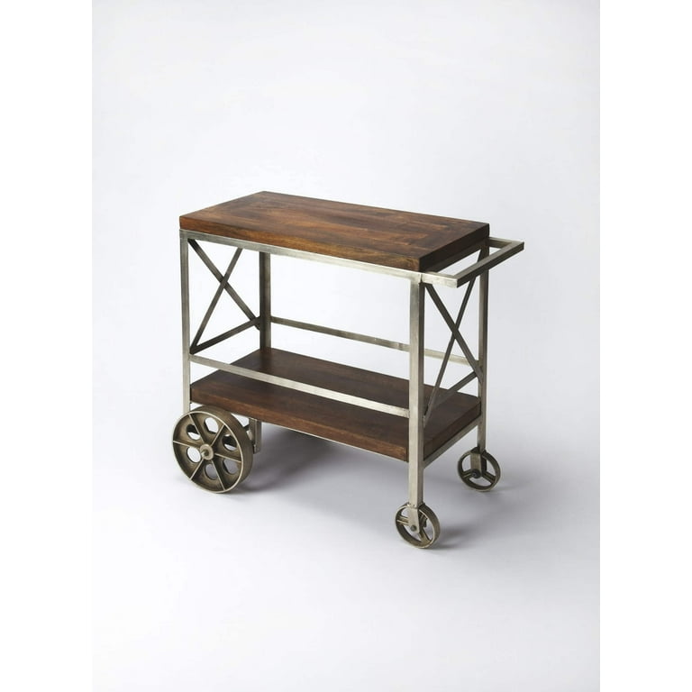 Vintage Style Rolling Server Bar Cart Vintage Style Rolling Server Bar Cart