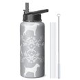 thumbnail image 4 of Paw Print Design Insulated Water Bottle - 18/8 Stainless Steel Double Walled Construction with Leakproof Copper Layer for Gym, Hiking & Travel (Funny Canine Pattern), 4 of 6