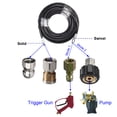 thumbnail image 6 of RIDGE WASHER Sewer Jetter Kit for Pressure Washer, 100 Feet Hose, 1/4 inch, Drain Jetting, Laser and Rotating Sewer Nozzle, 6 of 7