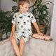 thumbnail image 4 of Balery Cute Cat Conjunto de Pijama Infantil de Manga Corta con Estampado – Ropa de Dormir de Algodón Suave-Medium, 4 of 6