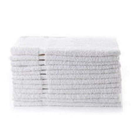 12 Pack XL White Terry Towels (Size: 16u0022 x 27u0022)