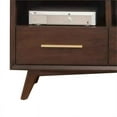 thumbnail image 5 of Benjara BM222462 3 Drawer Transitional TV Console with 3 Open Compartments, Walnut Brown, 5 of 5