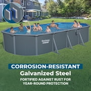 Bestway Hydrium Steel Side Wall Above Ground Pool - Sand Pump - 24 x 12 x 52 in