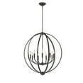 thumbnail image 2 of 3167-9 PW-PW-Golden Lighting-Colson - 9 Light Chandelier in Durable style - 35 Inches high by 31 Inches wide-Pewter Finish-Pewter Shade Color, 2 of 10