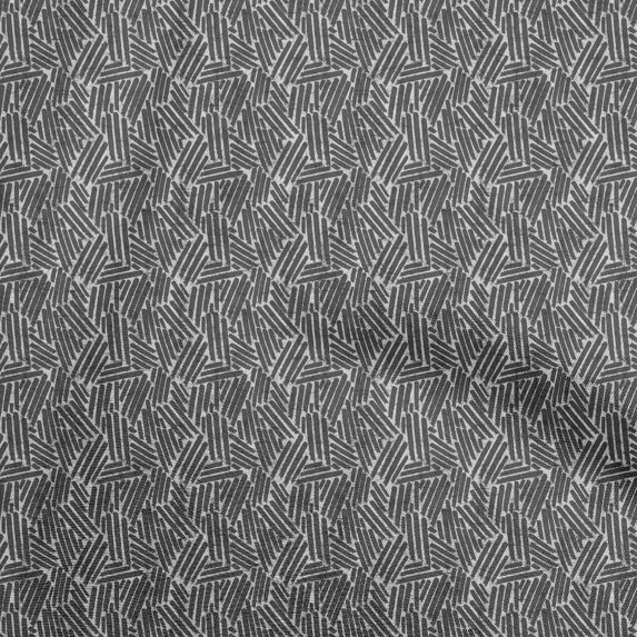 oneOone Polyester Spandex Gray Fabric Abstract Sewing Material Print Fabric By The Yard 56 Inch Wide